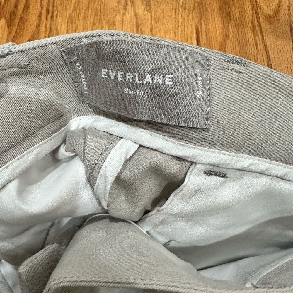 Everlane Gray Slim Fit Trousers